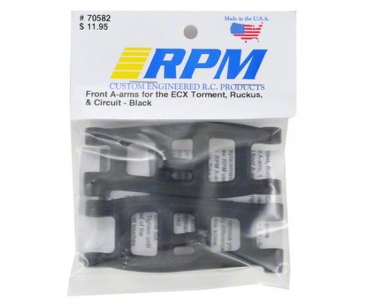 RPM Front A Arms For 1:10 ECX Torment/Ruckus/Circuit - Black