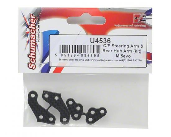 Carbon Fibre Steering Arm & Rear Hub Arm (kit) - Mi5evo