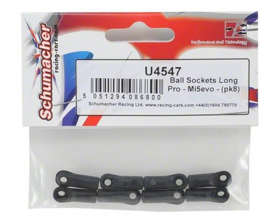 Schumacher Ball Sockets - Long Pro - Black (8)