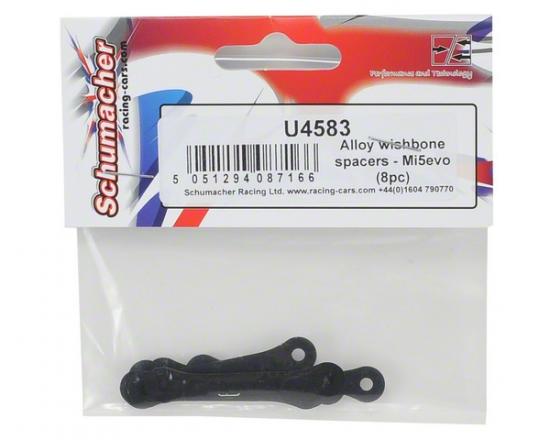 Alloy wishbone spacers - Mi5evo (8pc)
