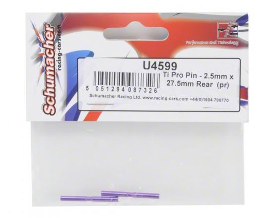 Ti Pro Pin - 2.5mm x 27.5mm Rear (2)