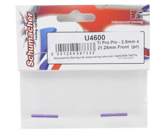 Ti Pro Pin - 2.5mm x 21.25mm Front (2)