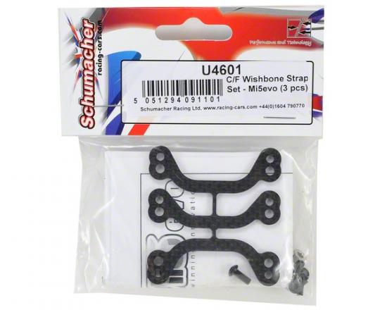 Carbon Fibre Wishbone Strap Set - Mi5evo (3 pcs)