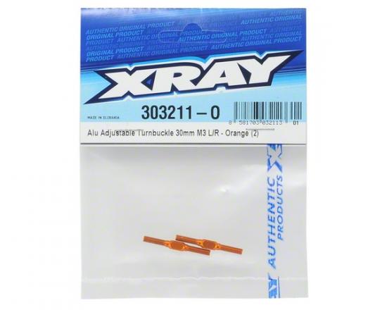 XRay Aluminium Adj. Turnbuckle L/R 30 mm - Swiss 7075 T6 (2)