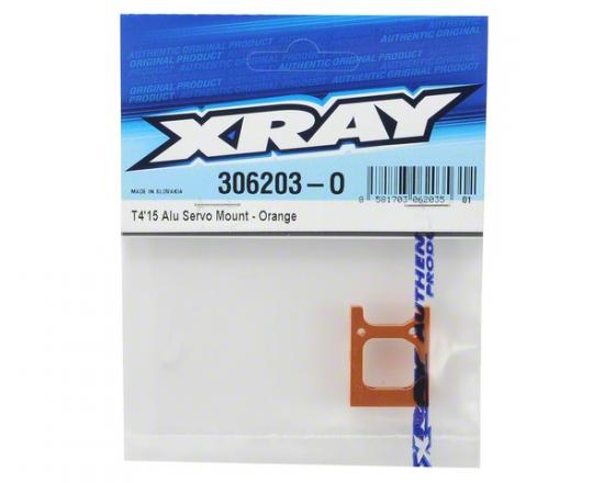 XRay T415 Aluminium Servo Mount - Orange