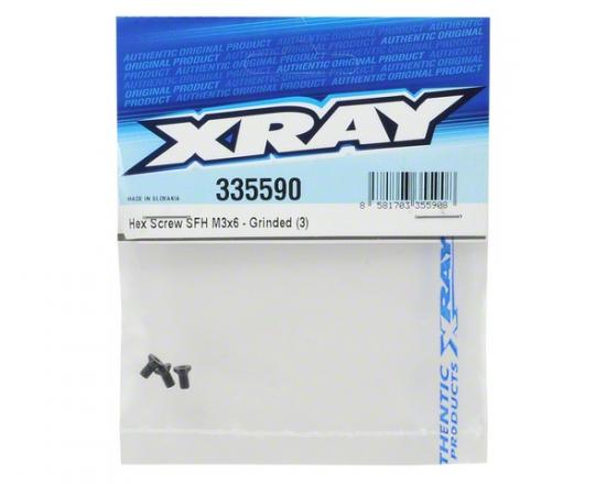 XRay Hex Screw Sfh M3X6 - Grinded (3) ** CLEARANCE **