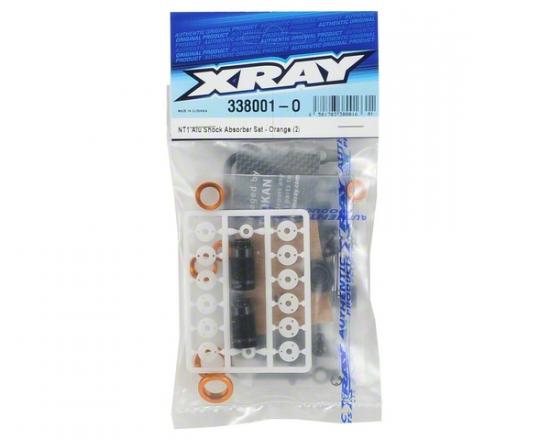XRay Aluminium Shock Absorber-Set - Orange (2)