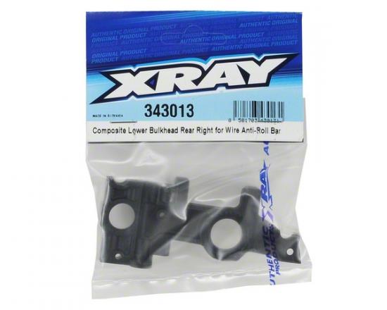 XRay Composite Lower Bulkhead Rear Right For Wire Anti-Roll Bar