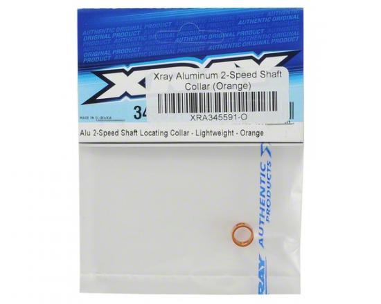 XRay Aluminium 2-Speed Shaft Locating Collar - Lightweight - Orange