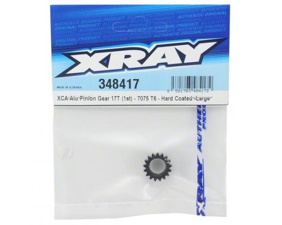 XRay Xca Aluminium Pinion Gear 17T (1st) - 7075 T6 - Hard Coated - Large