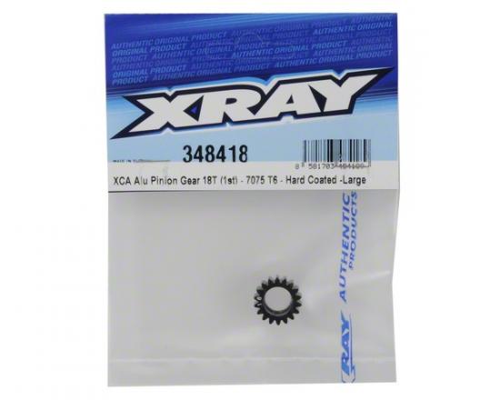 XRay Xca Aluminium Pinion Gear 18T (1st) - 7075 T6 - Hard Coated - Large