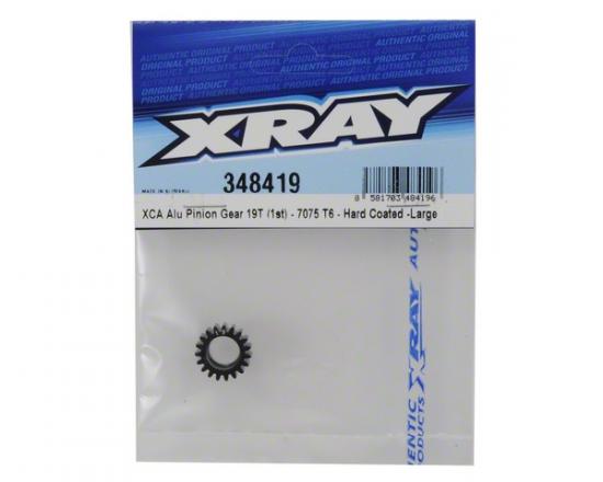 XRay Xca Aluminium Pinion Gear 19T (1st) - 7075 T6 - Hard Coated - Large