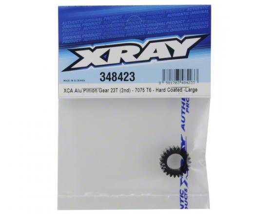 XRay Xca Aluminium Pinion Gear 23T (2nd) - 7075 T6 - Hard Coated - Large