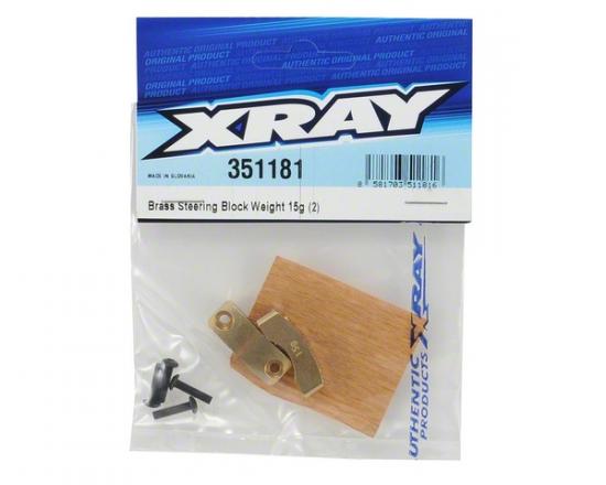 XRay Brass Steering Block Weight 15G (2)