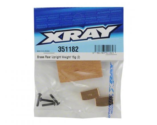 XRay Brass Rear Upright Weight 15G (2)