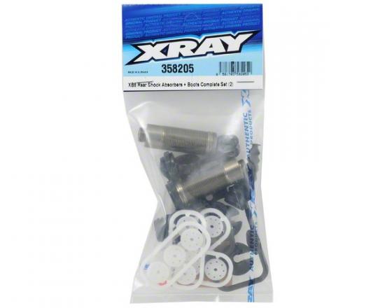 XRay XB8 Rear Shock Absorbers + Boots Complete Set (2)