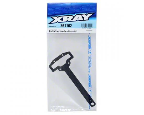 XRay Graphite Front Upper Deck 2.0mm - 2WD