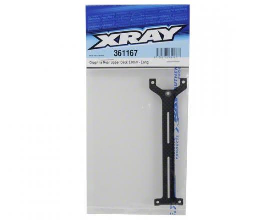 XRay Graphite Rear Upper Deck 2.0mm - Long