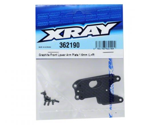 XRay Graphite Front Lower Arm Plate 1.6mm (L+R)