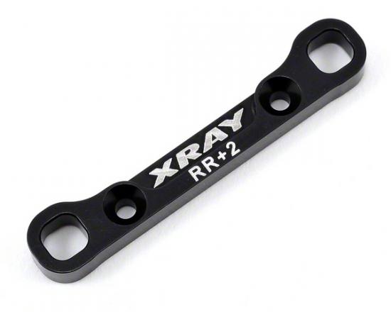 XRay Aluminium Rear Lower Susp. Holder +2 - Rear - 7075 T6 (5mm)