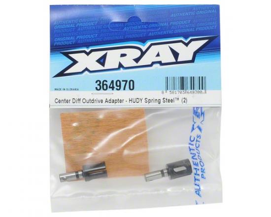 XRay Center Diff Outdrive Adapter - Hudy Spring Steel (2)