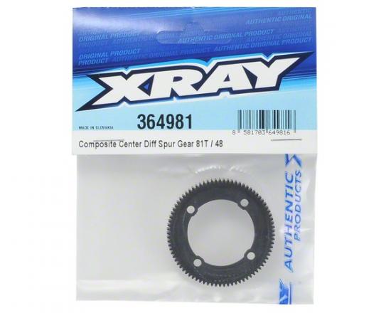 XRay Composite Center Diff Spur Gear 81T / 48