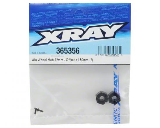 XRay Aluminium Wheel Hub 12mm - Offset +1.50mm (2)