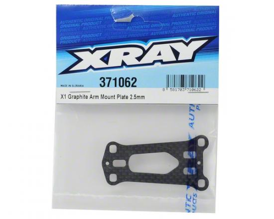 XRay X1 Graphite 2.5mm Arm Mount Plate