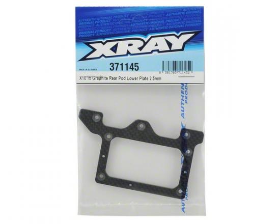 XRay X1015 Graphite 2.5mm Rear Pod Lower Plate