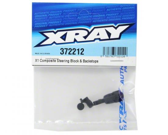 XRay X1 Composite Steering Block + Backstops