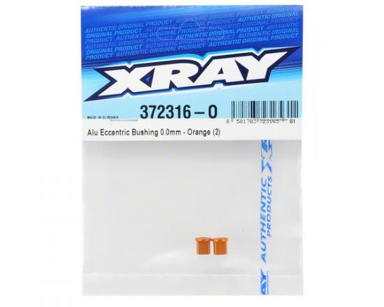 XRay Aluminium Eccentric Bushing 0.0mm - Orange (2)
