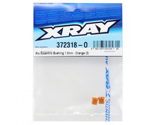 XRay Aluminium Eccentric Bushing 1.0mm - Orange (2)
