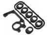 XRay X1 Aluminium Rear Bulkhead - Left + Ride Height Adjusters