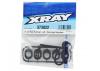 XRay X1 Aluminium Rear Bulkhead - Left + Ride Height Adjusters