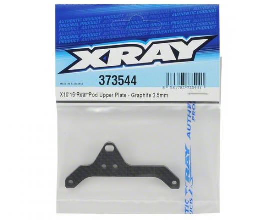 XRay X1015 Rear Pod Upper Plate - Graphite 2.5mm