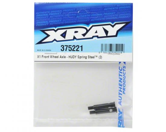 XRay X1 Front Wheel Axle - Hudy Spring Steel (2)