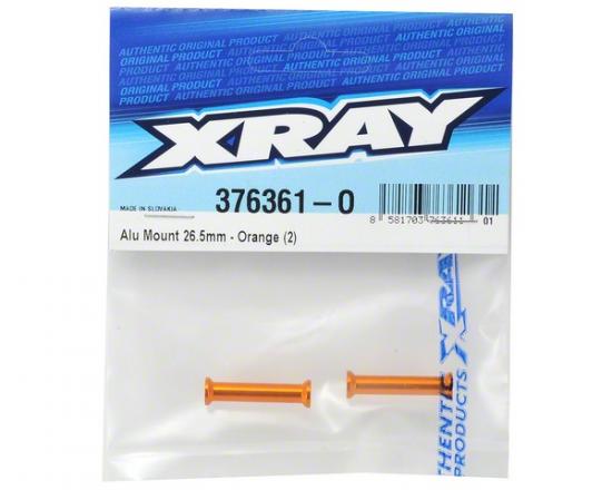 XRay Aluminium Mount 26.5mm - Orange (2)
