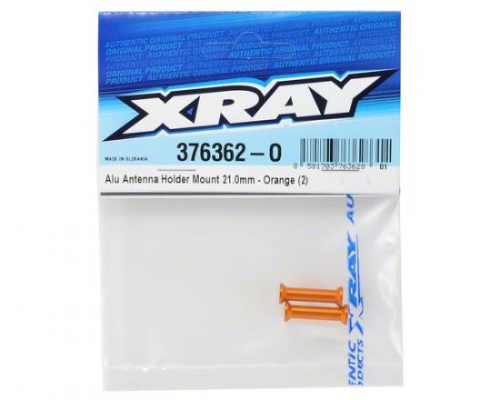 XRay Aluminium Antenna Holder Mount 21.0mm - Orange (2)