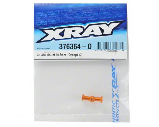 XRay Aluminium Mount 10.8mm - Orange (2)
