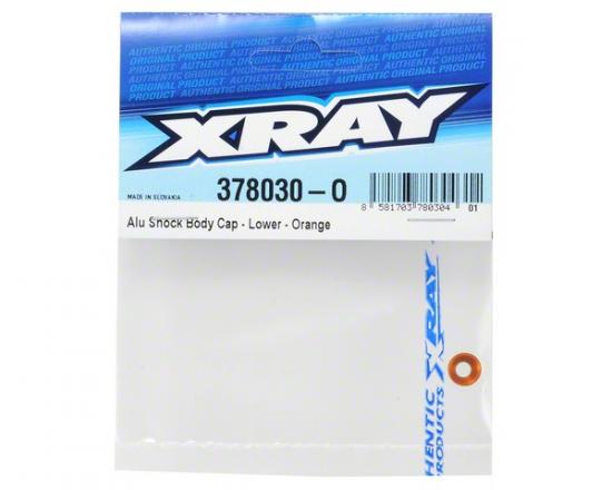 XRay Aluminium Shock Body Cap - Lower - Orange