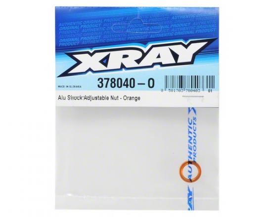 XRay Aluminium Shock Adjustable Nut - Orange