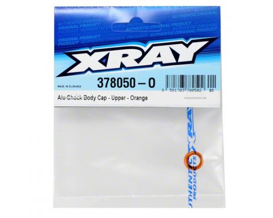 XRay Aluminium Shock Body Cap - Upper - Orange