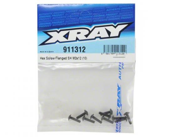 XRay Hex Screw Flanged SH M3X12 (10)
