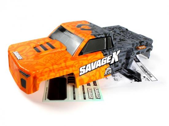 HPI GT-6 Sportcab Pre Painted Truck Bodyshell - Orange/Grey