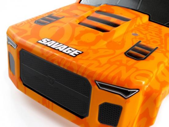 HPI GT-6 Sportcab Pre Painted Truck Bodyshell - Orange/Grey