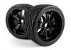 HPI Phaltline Tyres Pre Mounted on 3251 Tremor Black Wheels (2)