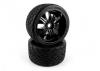 HPI Phaltline Tyres Pre Mounted on 3251 Tremor Black Wheels (2)