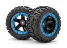 Slyder MT Wheels/Tires Assembled (Black/Blue)