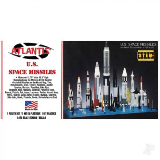 Atlantis Models 1:128 U.S. Space Missiles 36 Missiles