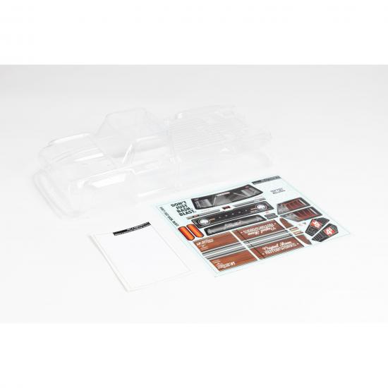 1:10 Clear Body with Decals and Window Masks: OUTCAST 4X4 BL